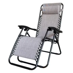 Outdoor Textilene Zero Gravity Folding Chair - Grey