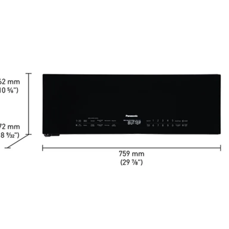 PANASONIC Over-The-Range Microwave, Black, 400 - NNSG65NB