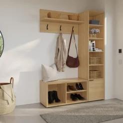 3-Piece Entryway Furniture Set – Natural