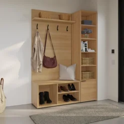 3-Piece Entryway Furniture Set – Natural
