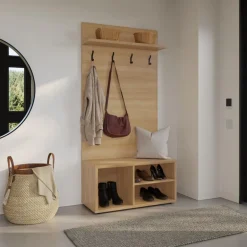 2-Piece Entryway Furniture Set – Natural
