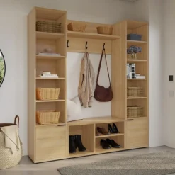 4-Piece Entryway Furniture Set – Natural