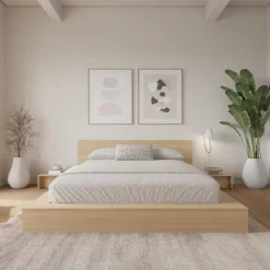 4-Piece King Low Platform Bedroom Set (78") - Nexera