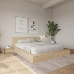 4-Piece King Low Platform Bedroom Set (78