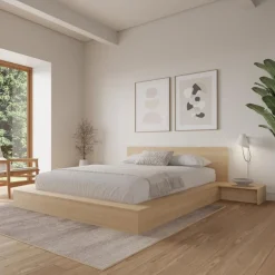 4-Piece King Low Platform Bedroom Set (78