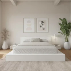 4-Piece King Low Platform Bedroom Set (78") - Nexera