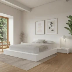 4-Piece King Low Platform Bedroom Set (78