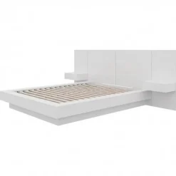 4-Piece King Platform Bedroom Set with Floating Nightstand (78") - Nexera