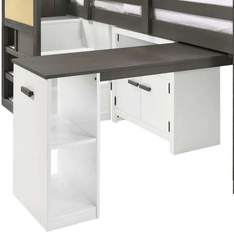 5-Piece Twin Loft Bed with Storage and Desk (39")