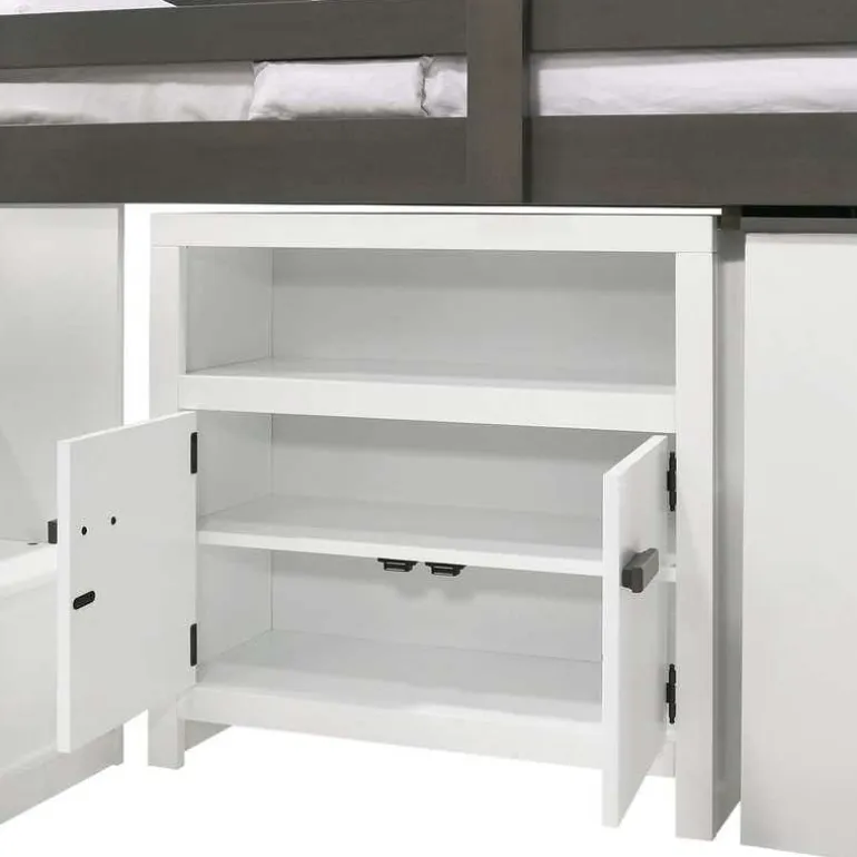 5-Piece Twin Loft Bed with Storage and Desk (39")