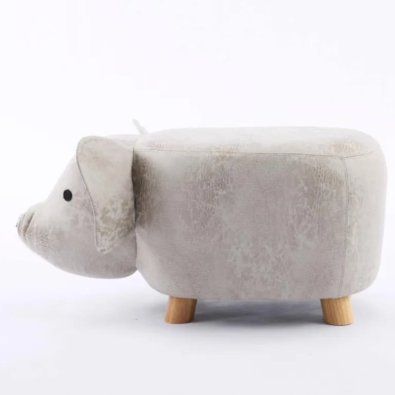 Piglet-Shaped Kids Pouf – 13.4" x 23.22" x 14.2"
