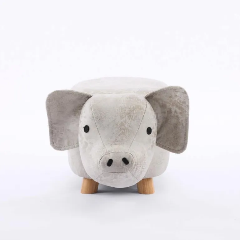 Piglet-Shaped Kids Pouf – 13.4" x 23.22" x 14.2"