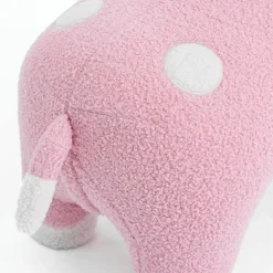 Pink Giraffe-Shaped Kids Pouf – 29.5