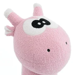 Pink Giraffe-Shaped Kids Pouf – 29.5
