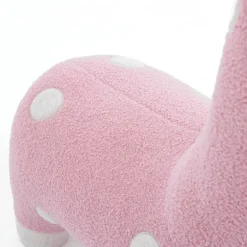 Pink Giraffe-Shaped Kids Pouf – 29.5