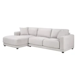 Plushy Sectional with Left-Side Chaise