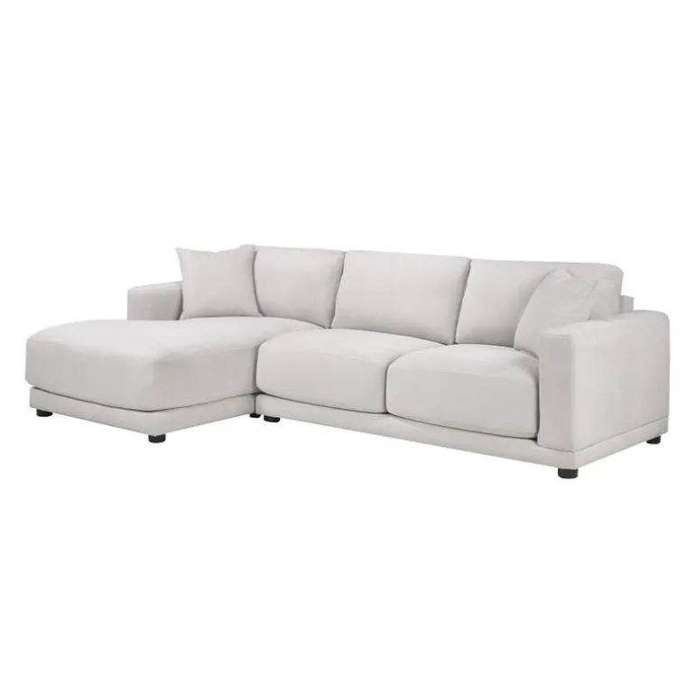 Plushy Sectional with Left-Side Chaise
