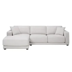 Plushy Sectional with Left-Side Chaise