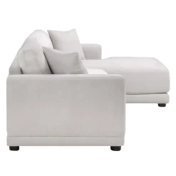 Plushy Sectional with Right-Side Chaise
