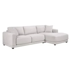 Plushy Sectional with Right-Side Chaise