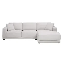 Plushy Sectional with Right-Side Chaise