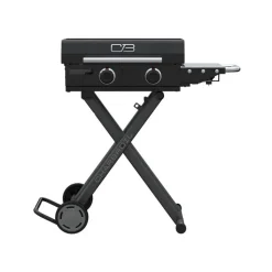 Portable Propane Gas Griddle with 2 Burners - 24 000 BTU