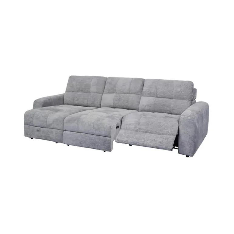 Power Modular Reclining Sofa with 1 Slider and Chaise - 3 pcs