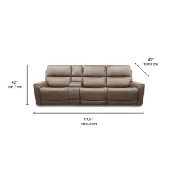 Power Modular Reclining Sofa with Console - 4 pcs