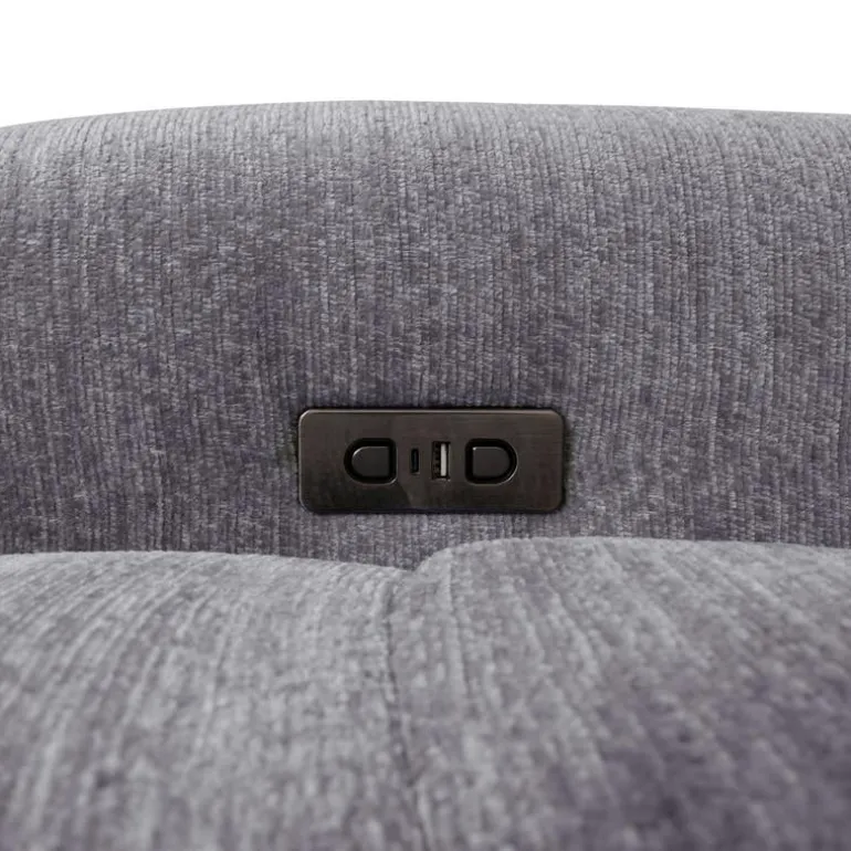 Power Modular Reclining Sectional with 1 Slider and Left-Side Chaise with Storage - 4 pcs