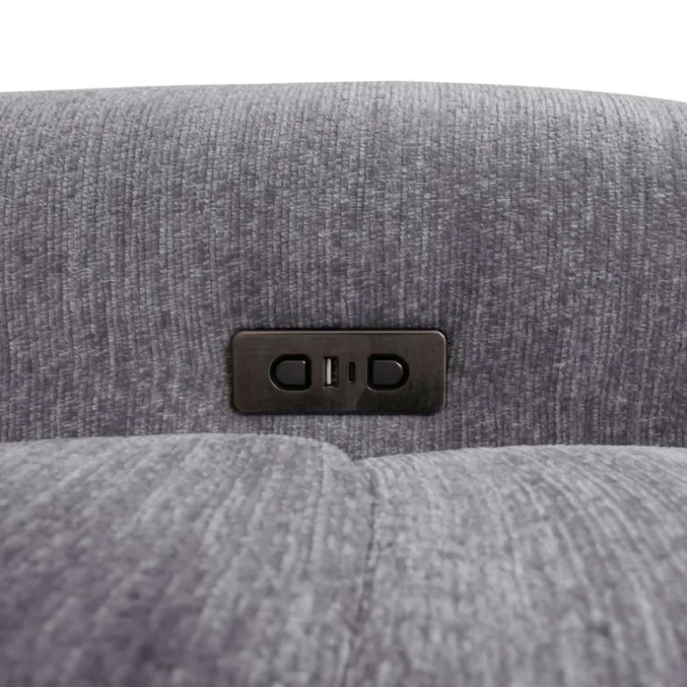 Power Modular Reclining Sectional with 2 Sliders and Right-Side Chaise with Storage - 4 pcs
