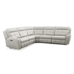 Power Modular Reclining Sectional with Fold-Down Backrest - 5 pcs
