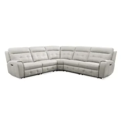 Power Modular Reclining Sectional with Fold-Down Backrest - 5 pcs
