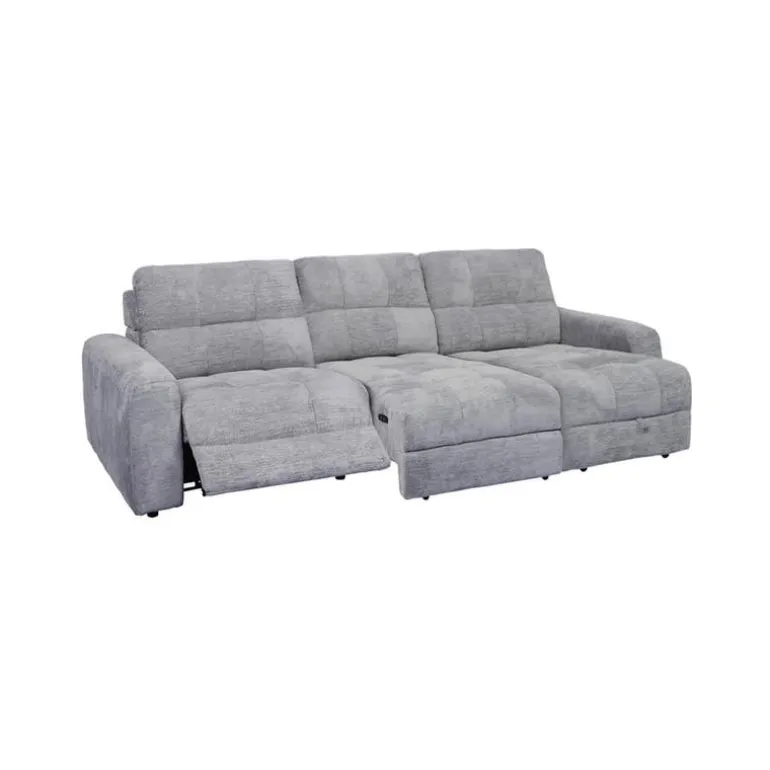 Power Modular Reclining Sofa with 1 Slider and Chaise - 3 pcs