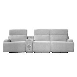 Power Modular Sofa and Console with Built-In Audio System - 4 pcs
