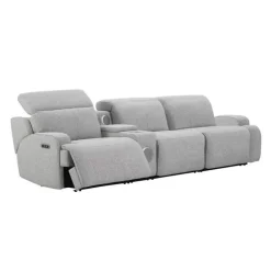 Power Modular Sofa and Console with Built-In Audio System - 4 pcs