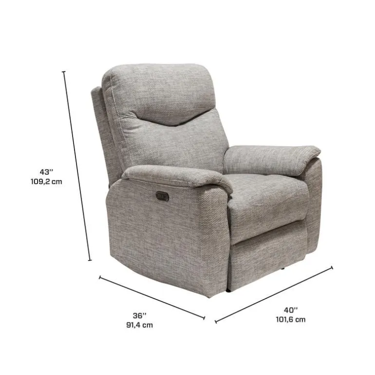 Power Recliner - Taupe