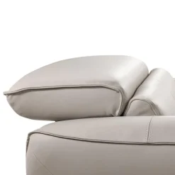 Power Recliner with Adjustable Headrest - Genuine Leather