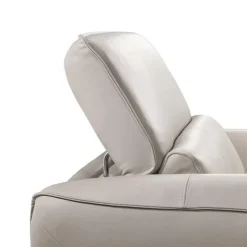 Power Recliner with Adjustable Headrest - Genuine Leather