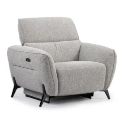 Power Recliner with Adjustable Headrest - Fabric