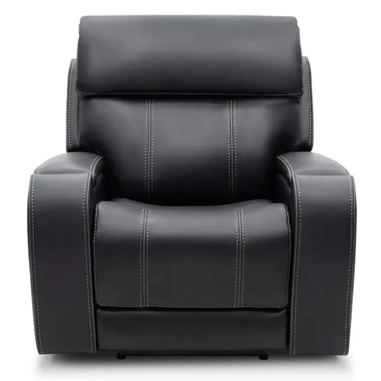 Power Recliner with Adjustable Headrest, Retractable Controls and Immersive Sound System
