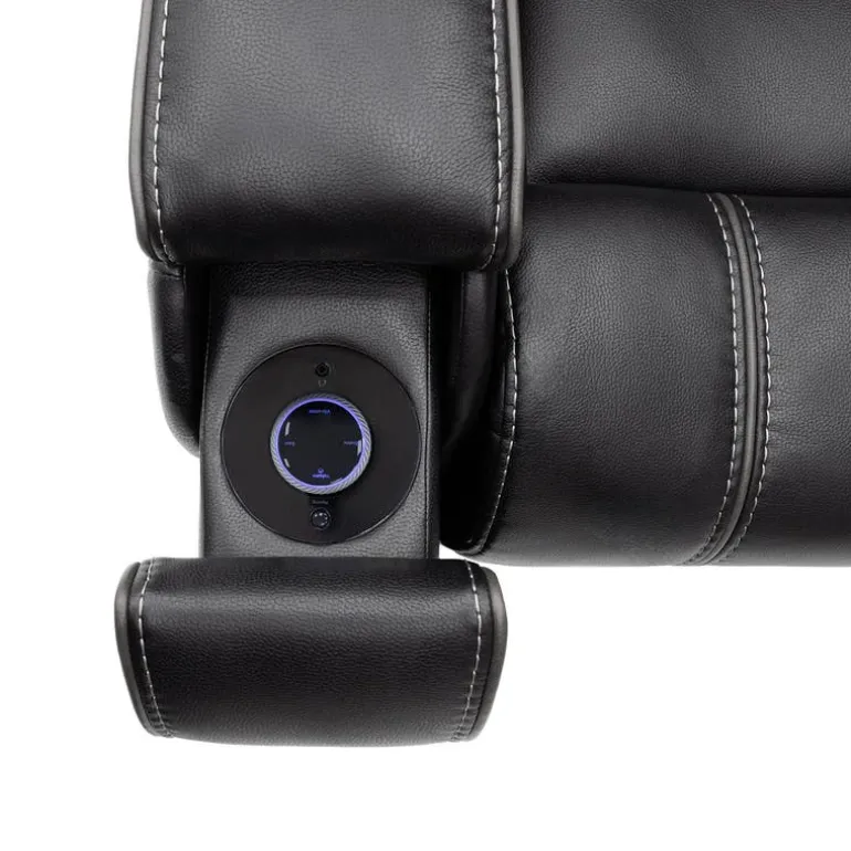 Power Recliner with Adjustable Headrest, Retractable Controls and Immersive Sound System