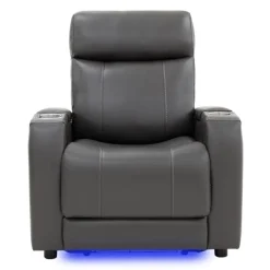 Power Recliner with Built-In Audio System - Grey