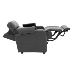 Power Recliner with Built-In Audio System - Grey