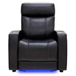 Power Recliner with Built-In Audio System - Black