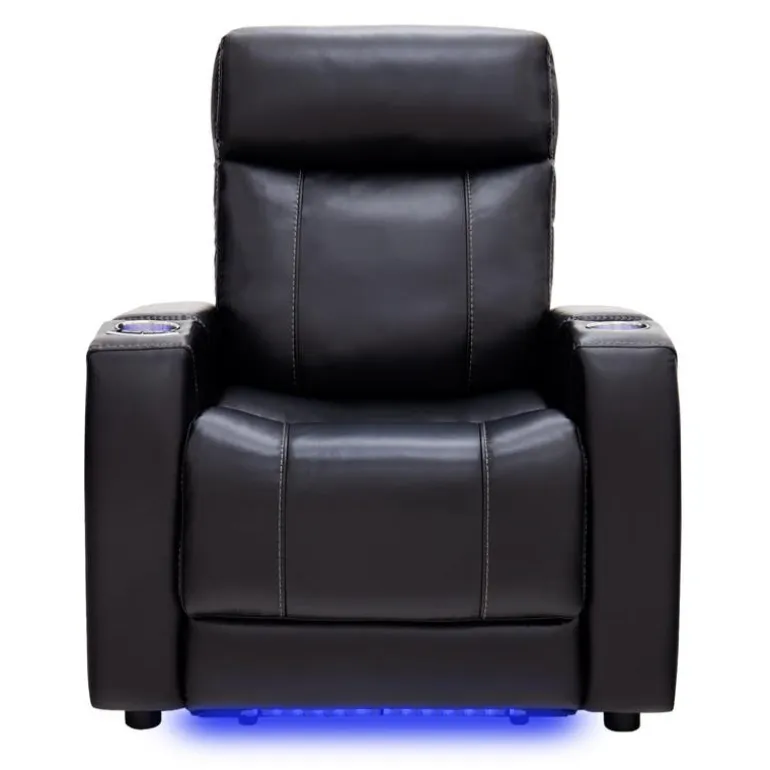 Power Recliner with Built-In Audio System - Black