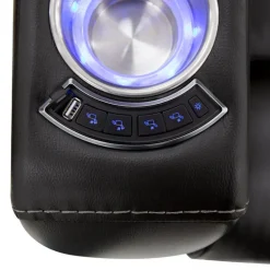 Power Recliner with Built-In Audio System - Black