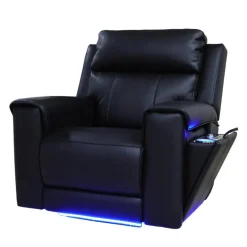 Power Recliner with Massage, Heat, and Retractable Console with Built-In Sound System