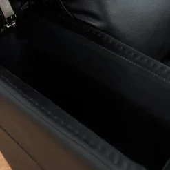 Power Recliner with Storage, Cup Holders and LED Lighting - Black