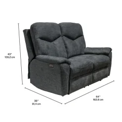 Power Reclining Loveseat - Grey