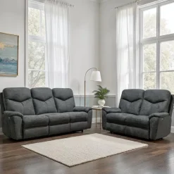 Power Reclining Loveseat - Grey